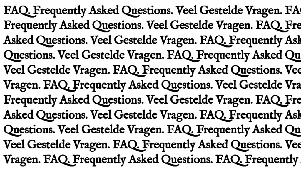 Lees meer over het artikel FAQ